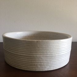 Vintage Stoneware Ceramic Planter Bowl - Table Decor