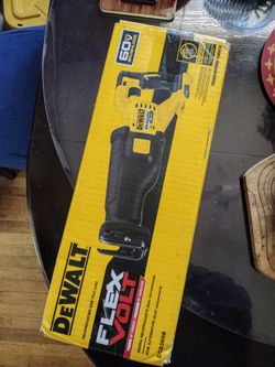 DeWalt FlexVolt Brushless Cordless 60v MAX Reciprocating Saw. $170