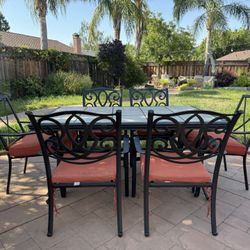 Outdoor Patio Dining Set With 6 Chairs