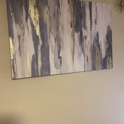 Blue And Gold Wall Decor