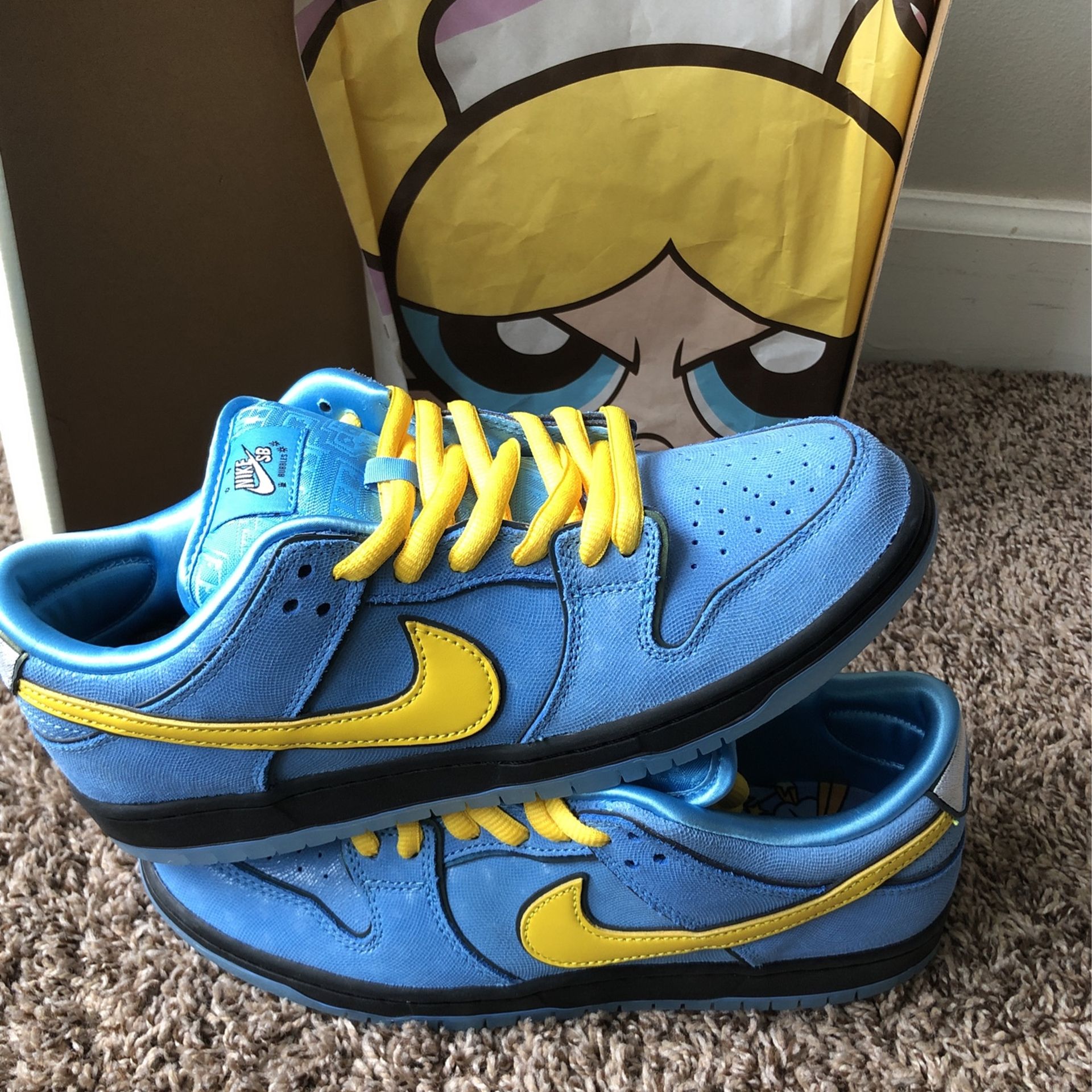 Nike SB Dunk Low Pro QS “Powerpuff Girls Bubbles ” Mens Size 8 DS 