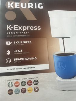 Keurig K-Express Essentials Cloud White Single-Serve K-Cup Pod