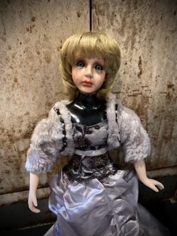 Hand Painted Cracked Creepy Scary Porcelain Doll