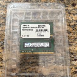 2 2gb DDR3 PC3 12800 Notebook Memory 