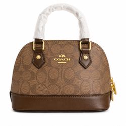 Coach New York Signature Mini Dome Satchel