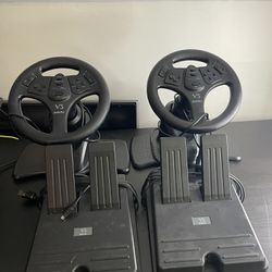 2 InterActive SV-380A V3 FX Racing Steering Wheel & Pedals for Nintendo 64