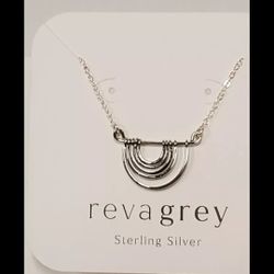 Reva Gray Sterling Silver Layering Pendant Necklace
