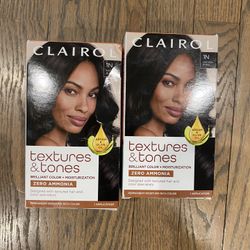 Clairol Textures & Tones Permanent Hair Dye, 1N Natural Black