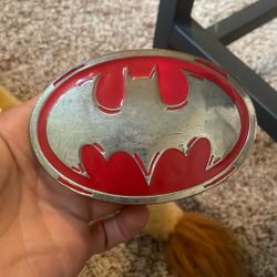 90’s Red Batman Belt Buckle 