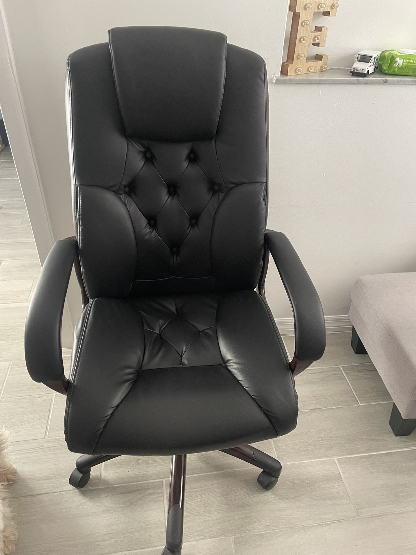 Office Depo Full Leather Chair 