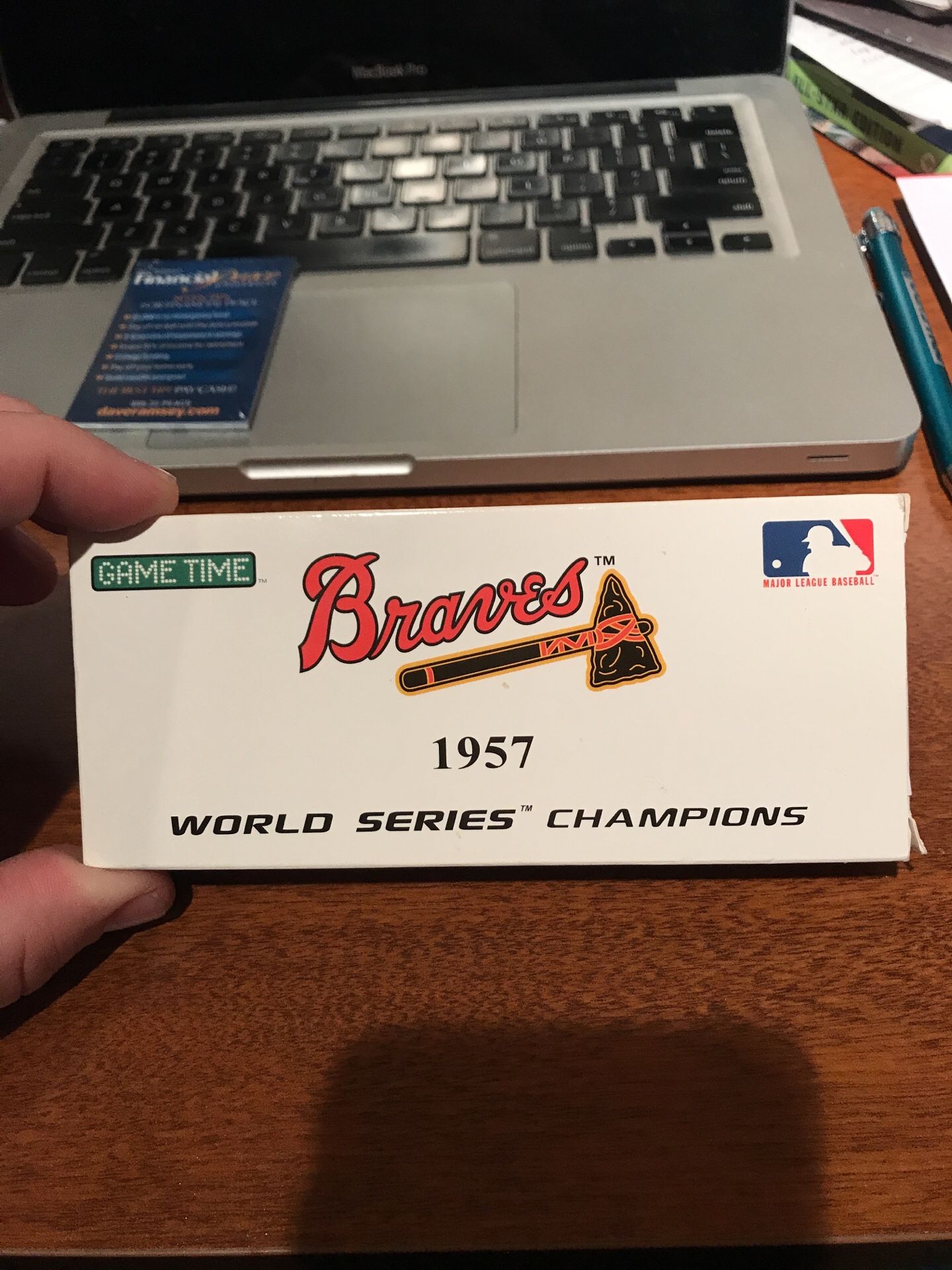 Atlanta Braves watch 1957 World Series Championship. Good condition