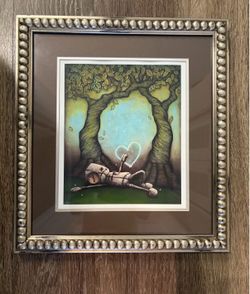 Napoleoni unbounded affection original art in a beautiful frame - 15.5 x17