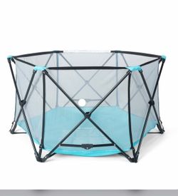 Regalo My Play Aqua Portable Play Yard - Indoor & Outdoor, Unisex, 6-Panel, Washable