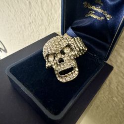 Skull Rhinestone Ring