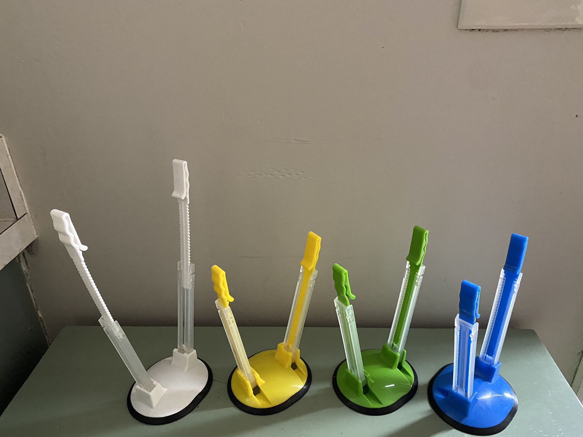 Set Of Adjustable Drying Stands For Plastic And Reusable Bags