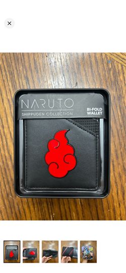 Limited edition Naruto Shippuden Bi-Fold Wallet with Red Akatsuki Emblem