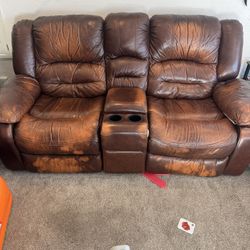 Leather Couch 