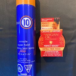 Brand New - Keratin Hair Spray + Argan Oil Hair Gel