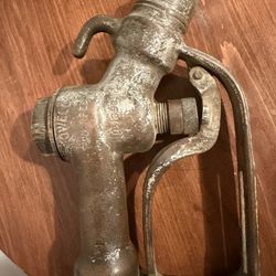 Antique Powell Gas Pump Two-Speed 1940’s Solid Brass