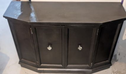 Chrome Grey Hutch Cabinet 