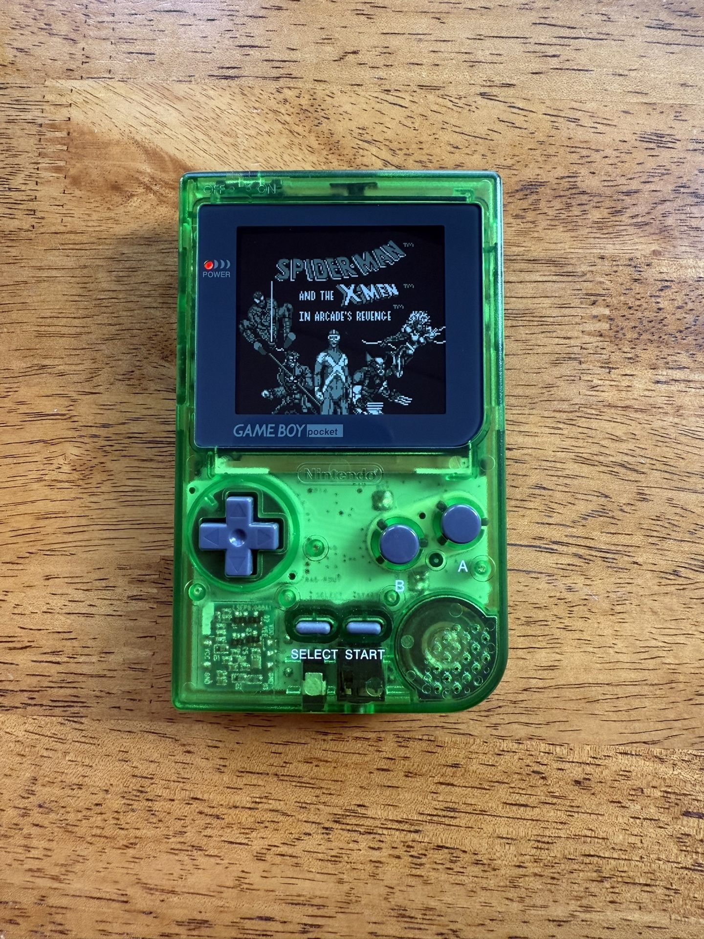 Game Boy Pocket Jungle Green IPS Screen
