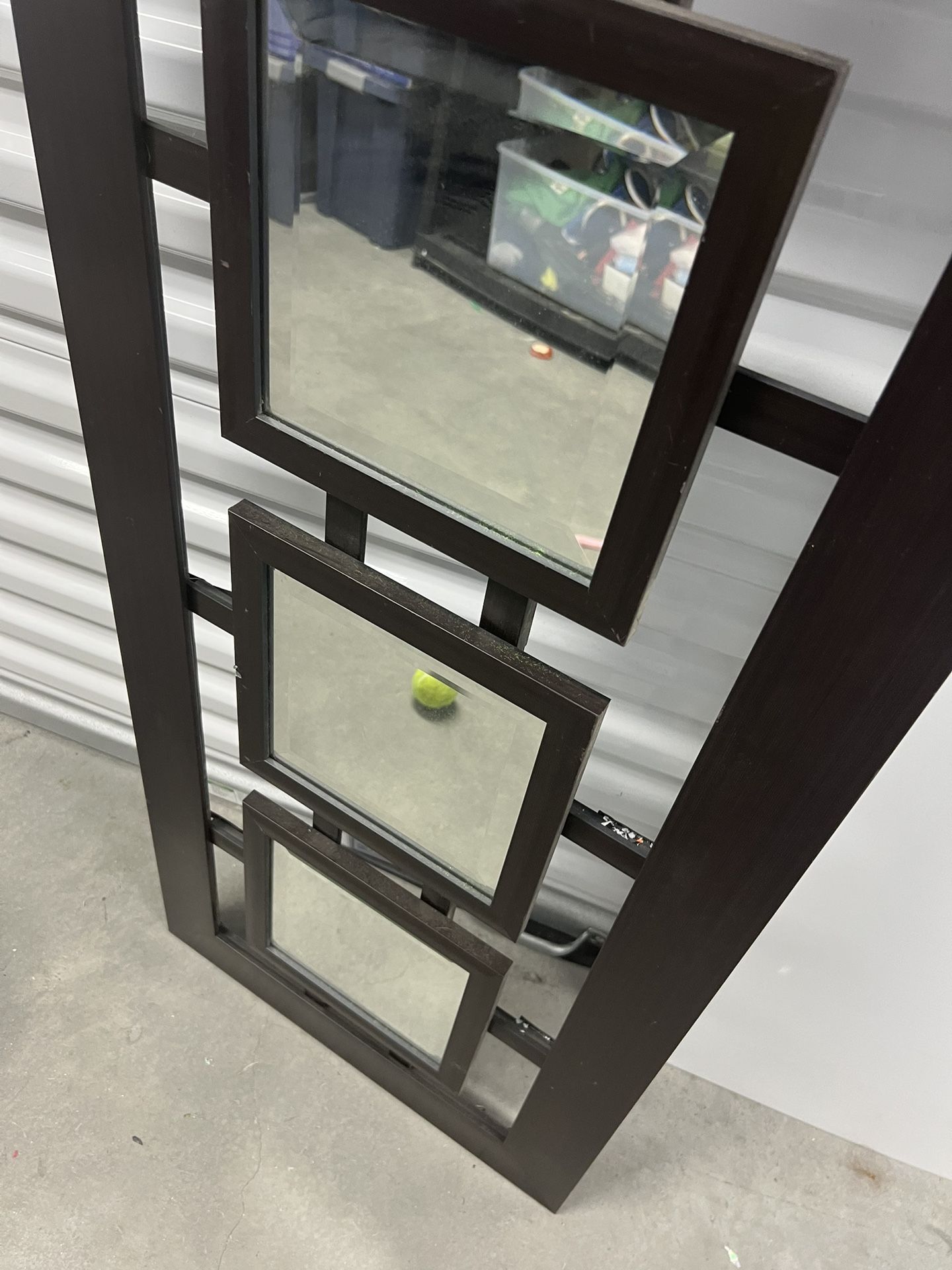 Wall Hanging With 4 Square Mirrors- Room Decor