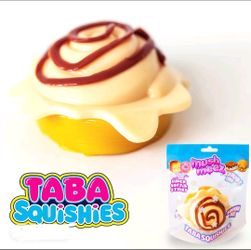 Taba Squishies Mush Meez Cinnamon Roll Squishy Toy
