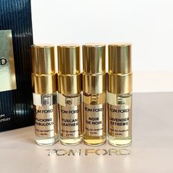 Tom Ford 4 Perfumes Fabulous, Tuscan Leather, Noir De Noir, Lavender Extreme 