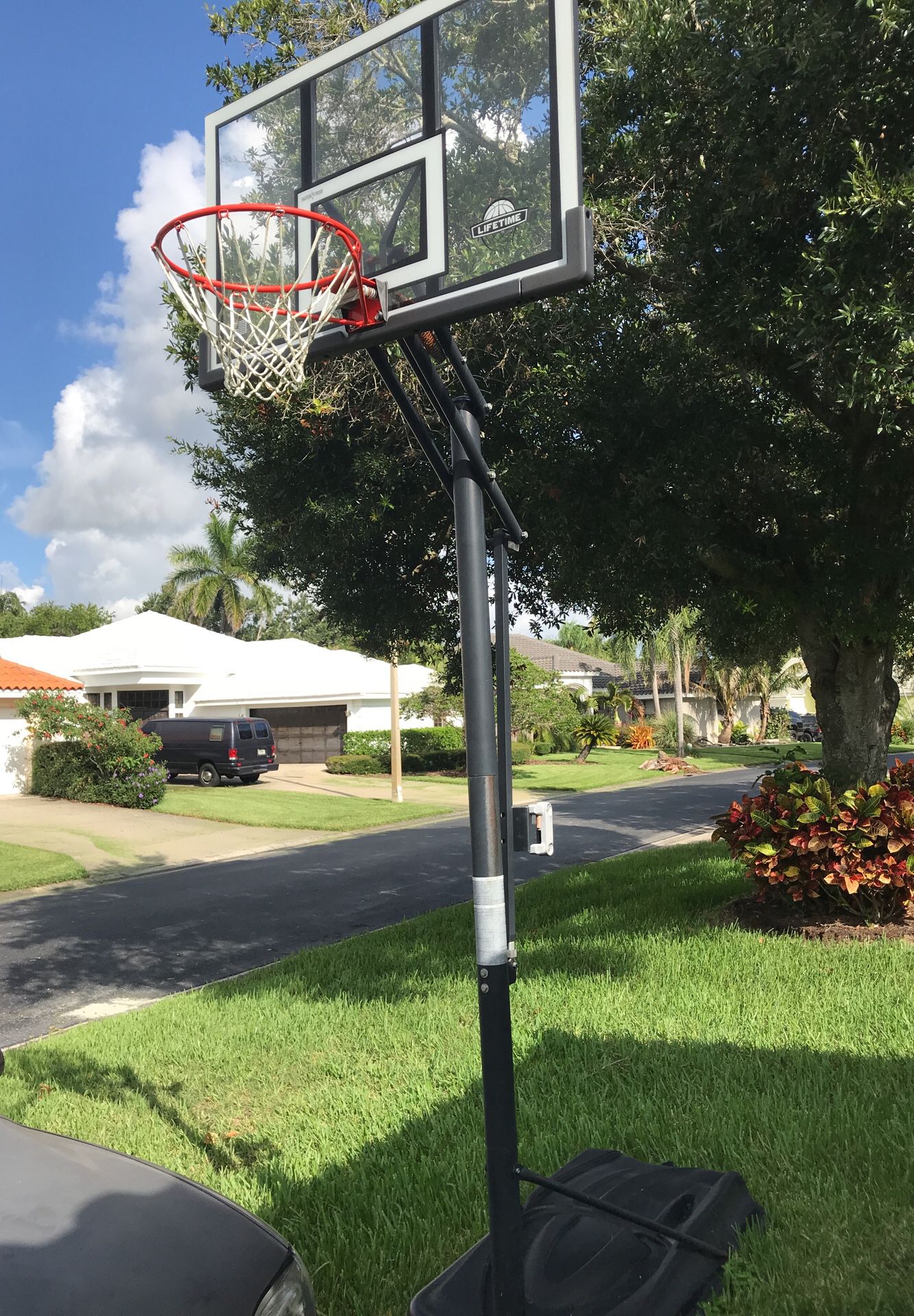 Lifetime shatterproof basketball hoop