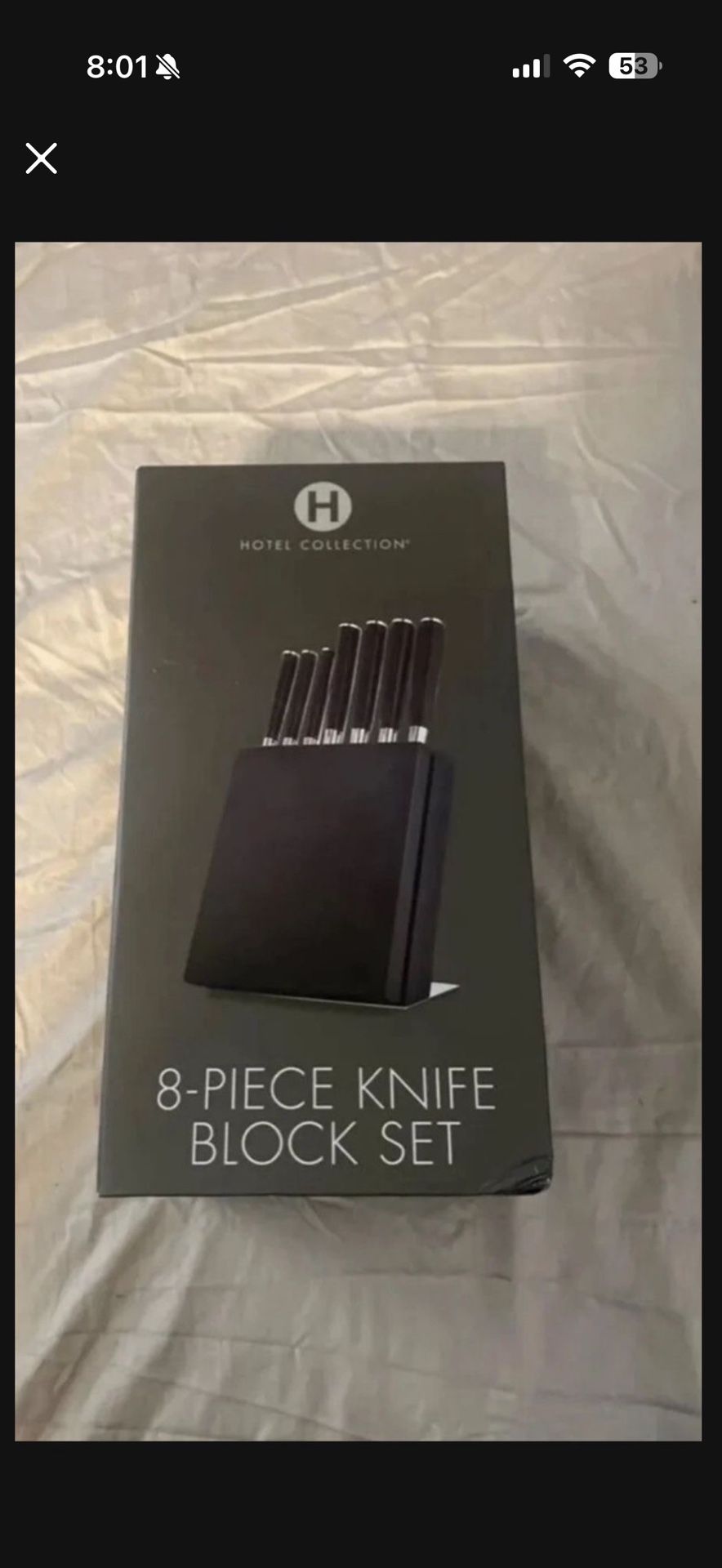 NEW!! Hotel Collection 8-Piece Block Set