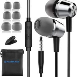 , Earphones in-Ear Headphones with Mic, High Sensitivity Microphone – Noise Isolating, High Definition for Music, Earbuds for Samsung, iPhone, iPad, S