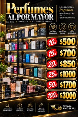 Perfumes para Hombre y mujer al mayoreo
