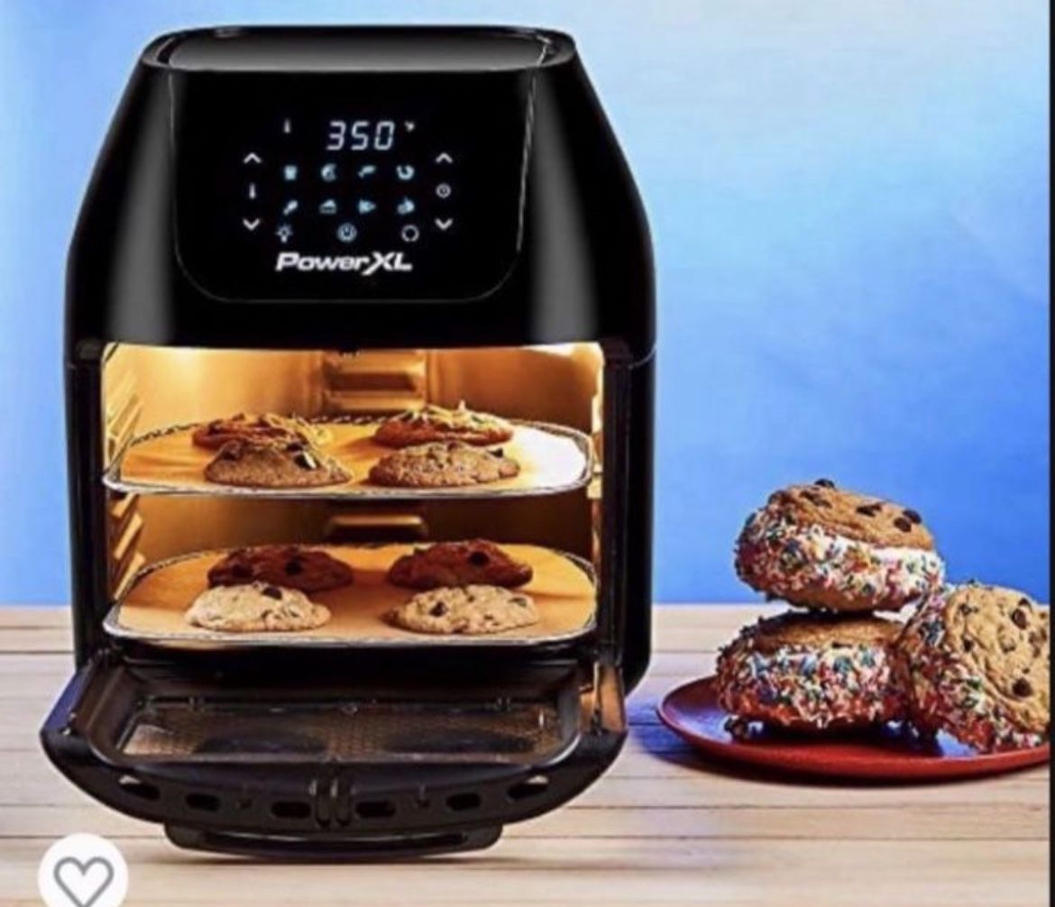 Power Air Fryer Oven Deluxe # CM001 - Black w Rotisserie For Sale!