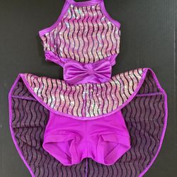 Weissman Kids/ Girls SC Sequined Lavender Dance Costume