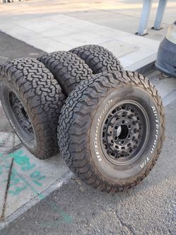 Black Rhino Rims W/ BFG 285/75R16