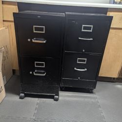 Black 2drawer File Cabinets.
