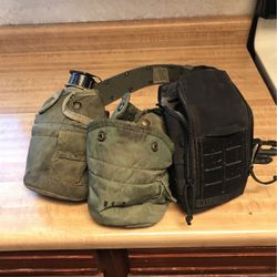 When canteen two extra pouches