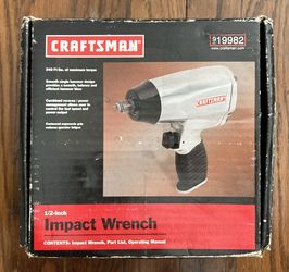 Craftman 1gf/2" Pneumatic Impact Wrench
