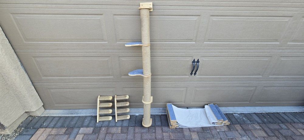 Cat Tree Scratching Post Set + Cat Hammocks