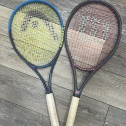 Like New Tennis Rackets Wilson & Head