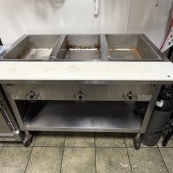 3 Well Full Pan steam Table