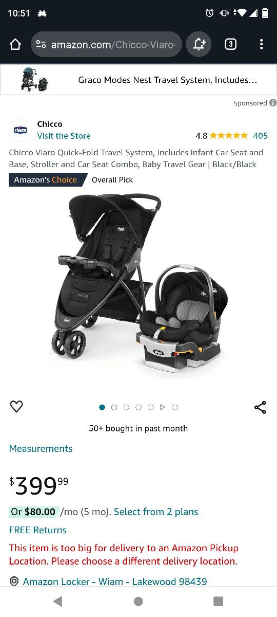 Chicco Car Seat And Stroller 