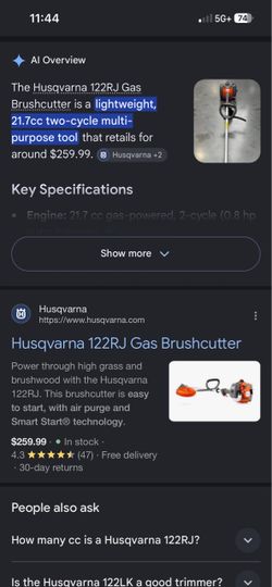 Husqvarna string trimmer