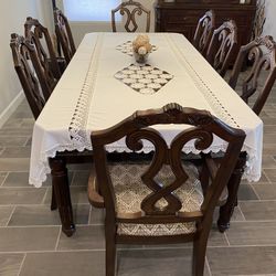 Elegant table and china cabinet