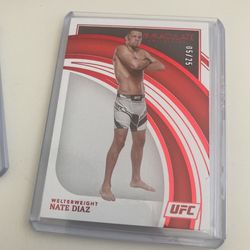 2022 NATE DIAZ Immaculate base RUBY Parallel 05/25