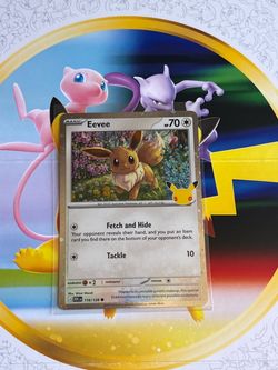 Pokemon 30th Celebration Cosmic Eevee Promo Card
