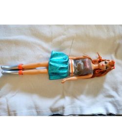 Redhead Twist And Turn Reproduction Barbie Doll In Reproduction Zokko Outfit Reproduction 