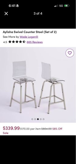 Acrylic barstools