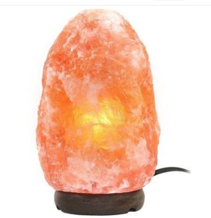 Himalayan Glow Salt Lamp with Dimmer Switch 4-7  lbs