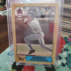 Harold Reynolds '87 Topps '87 Donruss '88 Fleer '88 Topps Baseball Cards 
